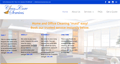 Desktop Screenshot of cleanandcareservices.com