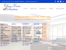 Tablet Screenshot of cleanandcareservices.com